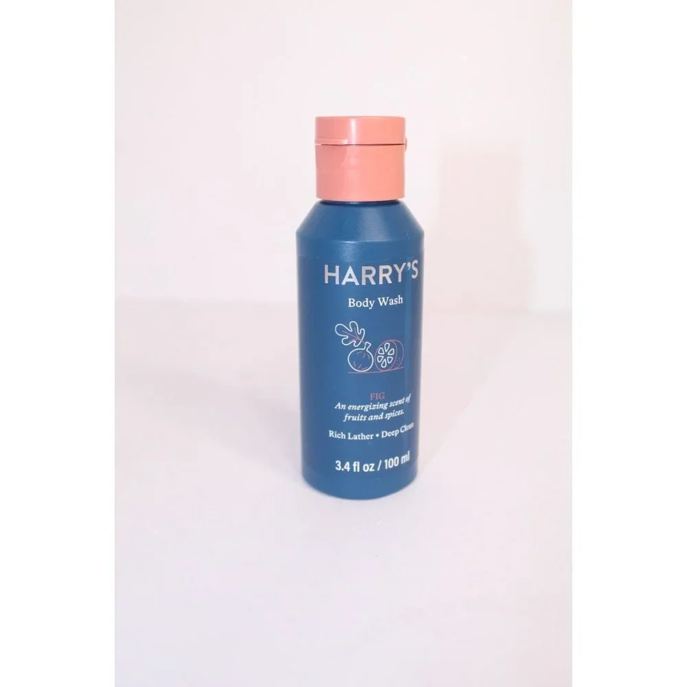 Harry's Body Wash Fig Rich Foaming Lather Deep‎ Clean Travel Size 3.4 fl oz.