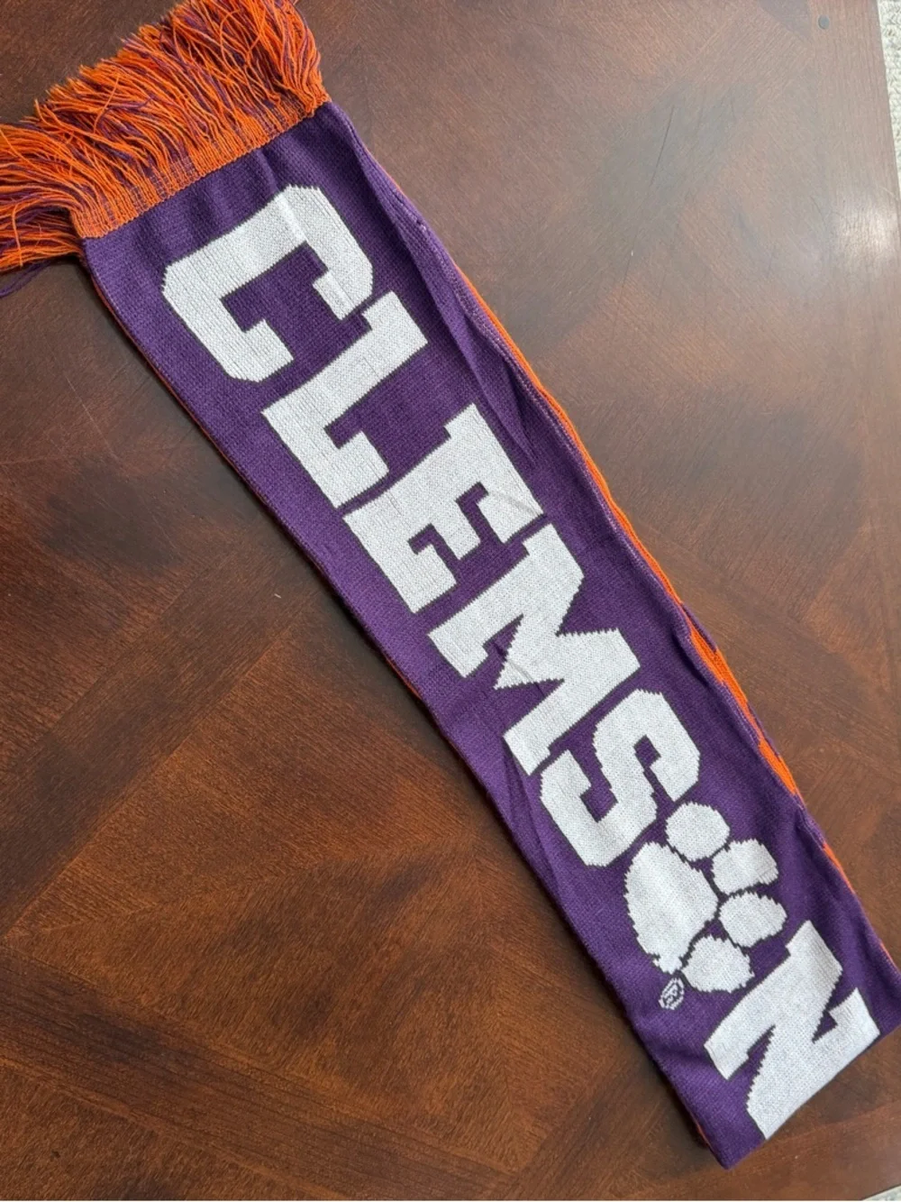 Clemson Orange & Purple Team Scarf
