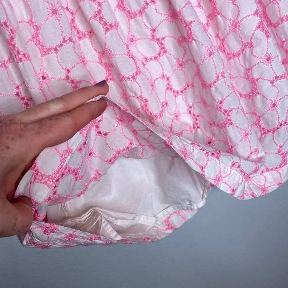 Baby Gap Pink Cutout Floral Dress 4