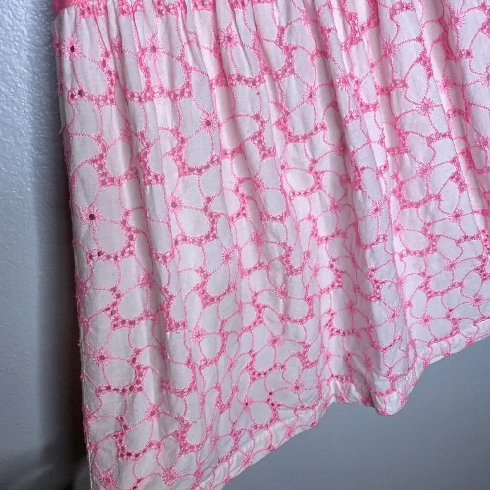 Baby Gap Pink Cutout Floral Dress 4