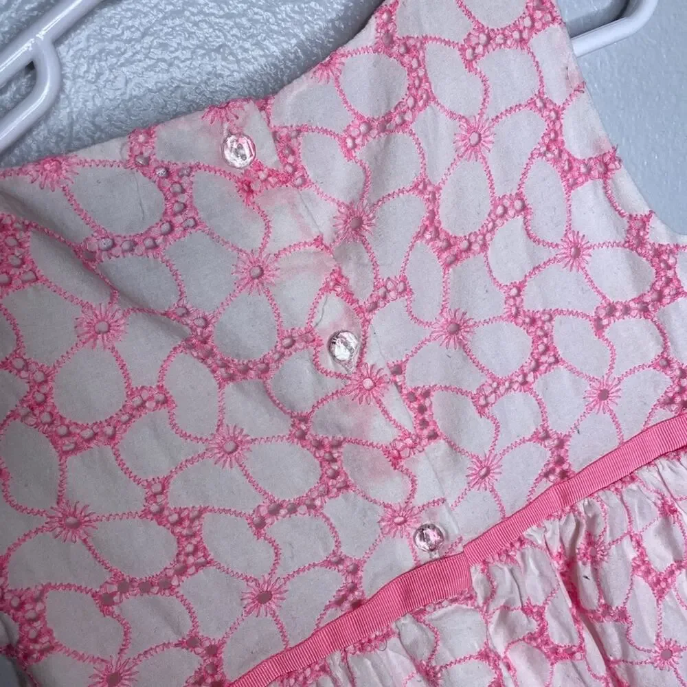 Baby Gap Pink Cutout Floral Dress 4