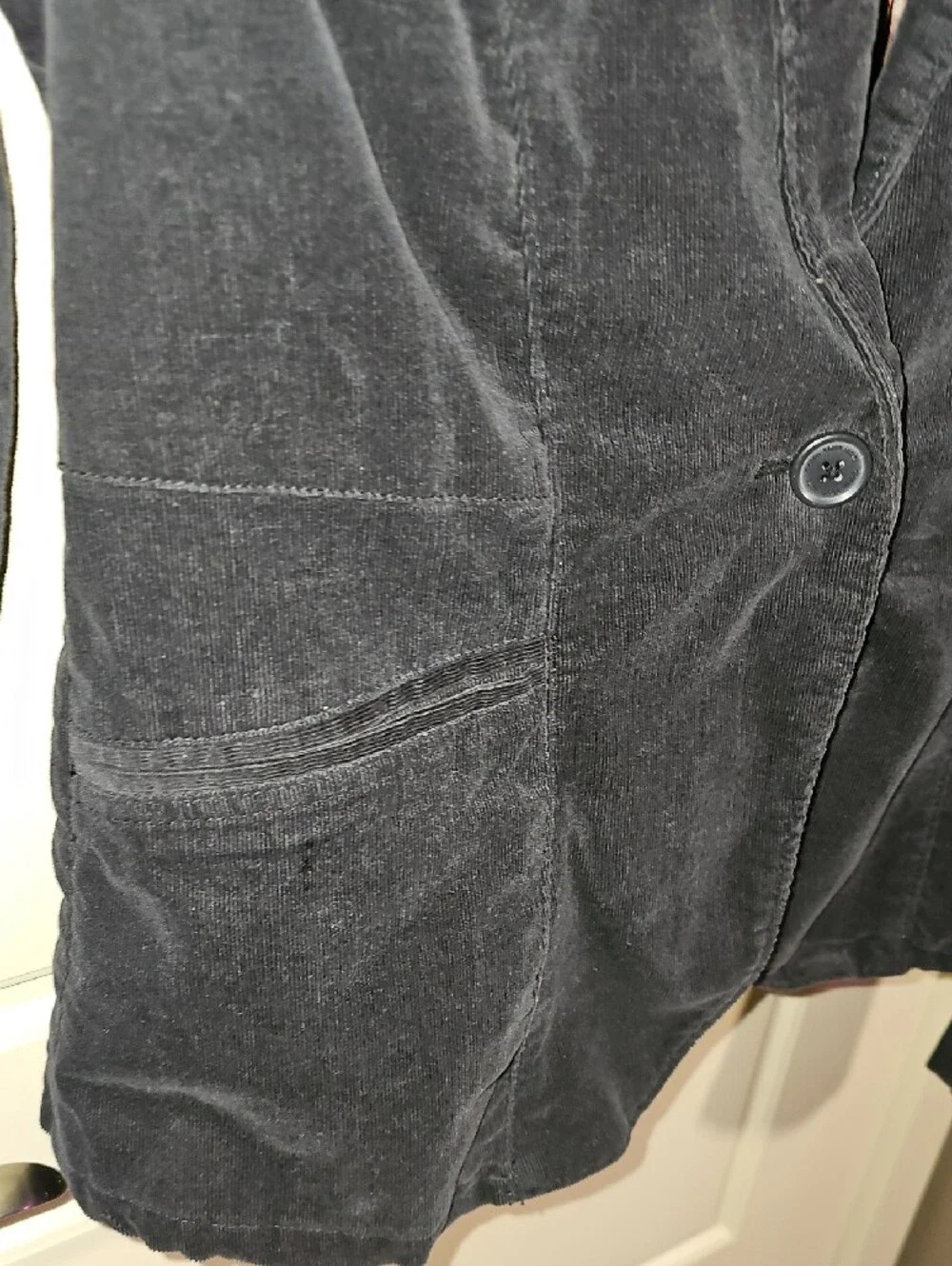 Calvin Klein Black Velvet Blazer with Printed Lining