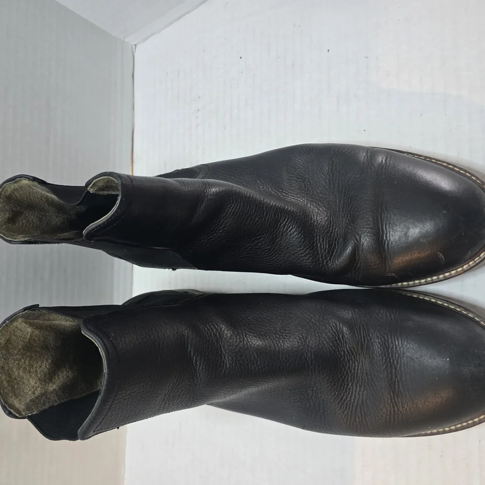 Black‎ Leather Ankle Boots