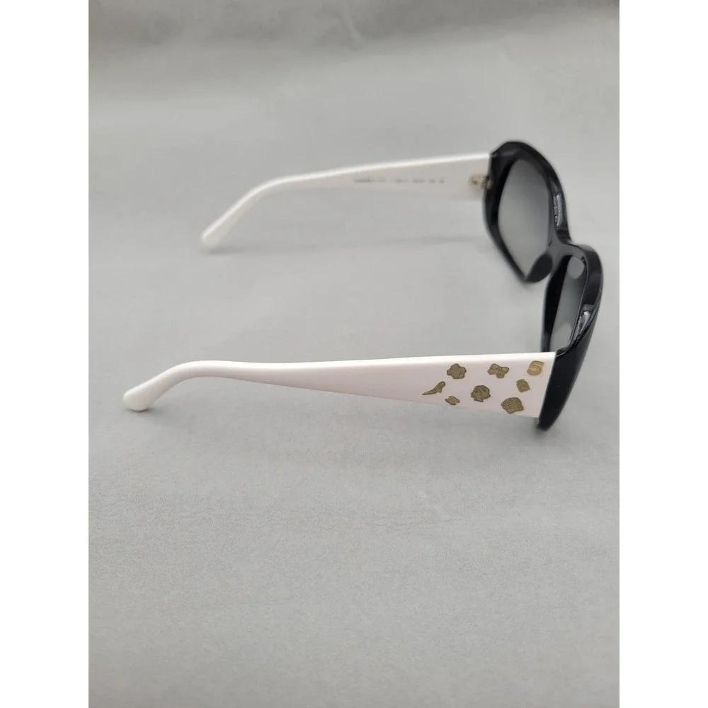 CHANEL‎ 5123 Vintage Icon Charms Bi-Color Sunglasses Y2K Black White box & case