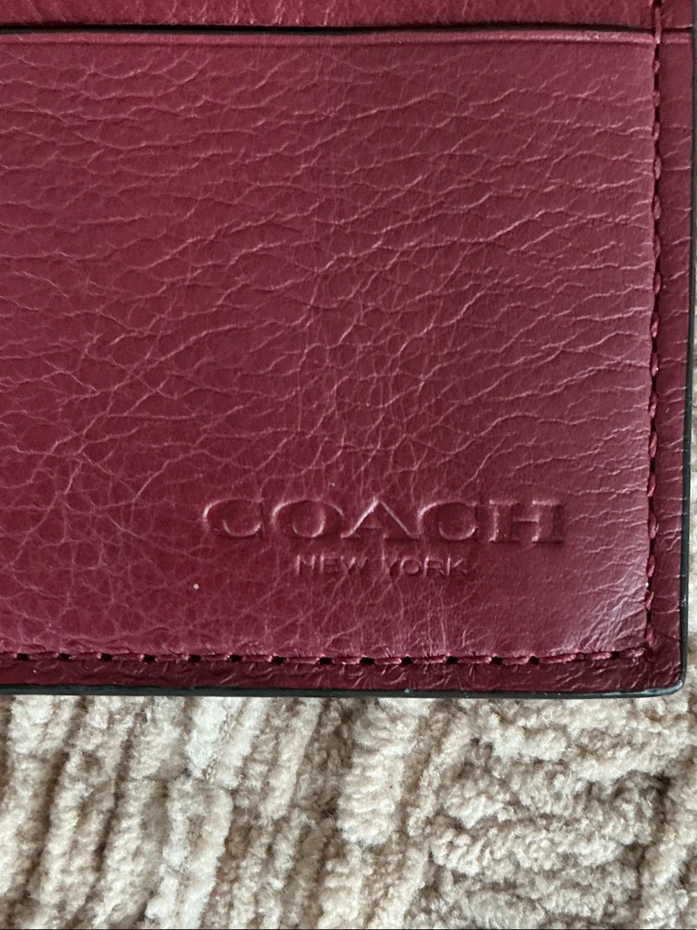 Coach slim leather