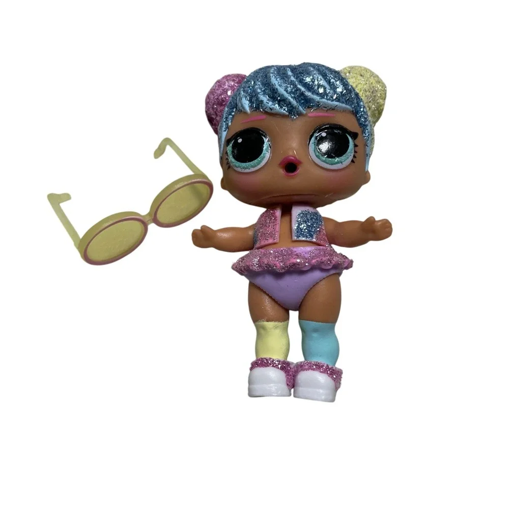 L O L  Surprise Bling Series Doll Bon Bon Glitter Hair and Outfit Large Glasses
