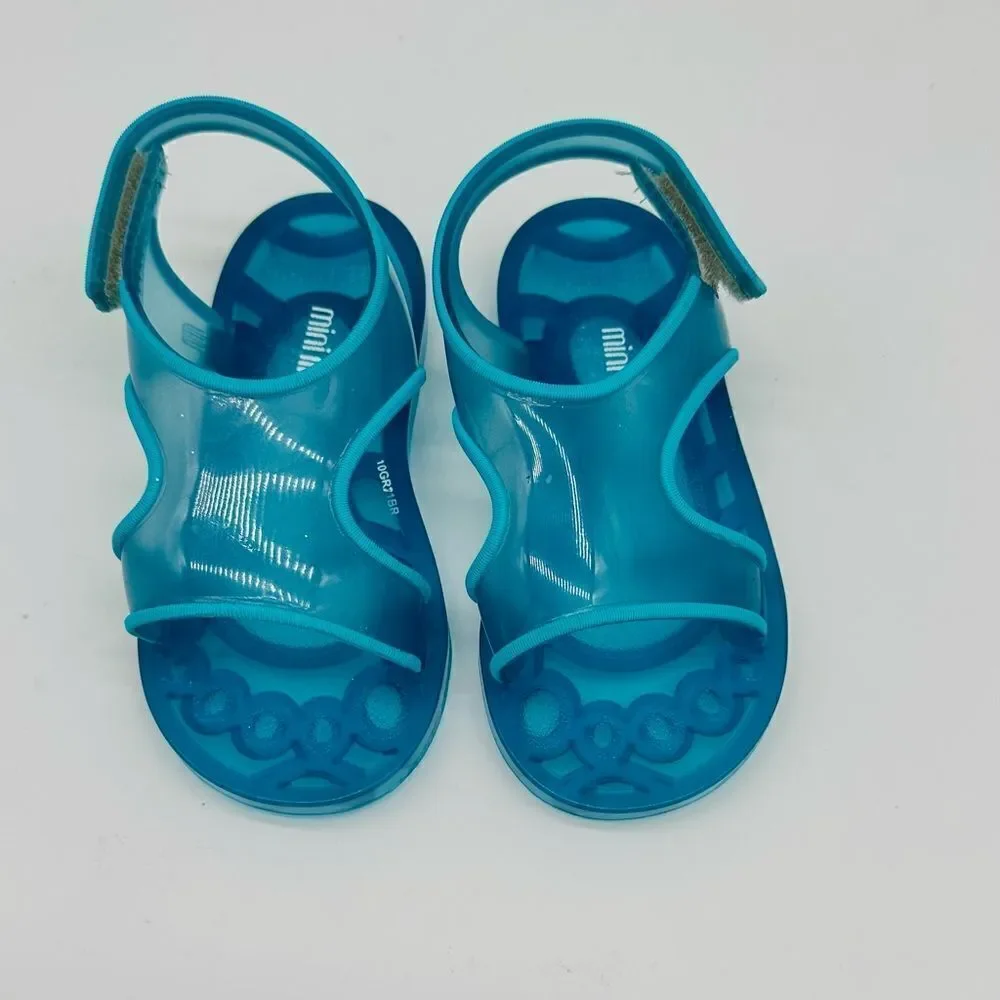 MINI MELISSA Girl's Aqua Sandals
