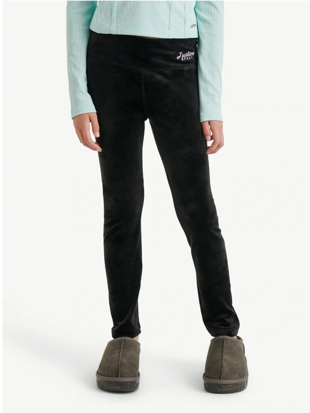 Justice Girls Velvet Legging Size: S NWT