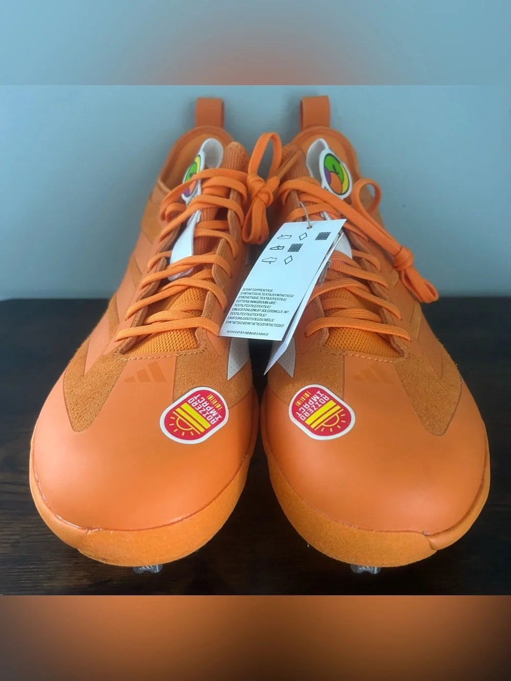 Adidas Adizero Impact SOMOS Men’s Metal Baseball Cleats Orange Size 13 JS2979