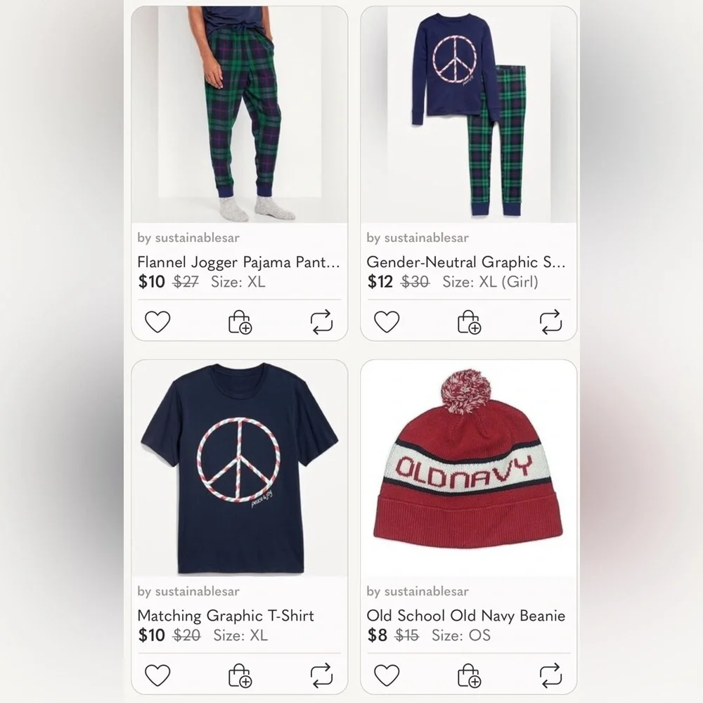 Old Navy size unisex