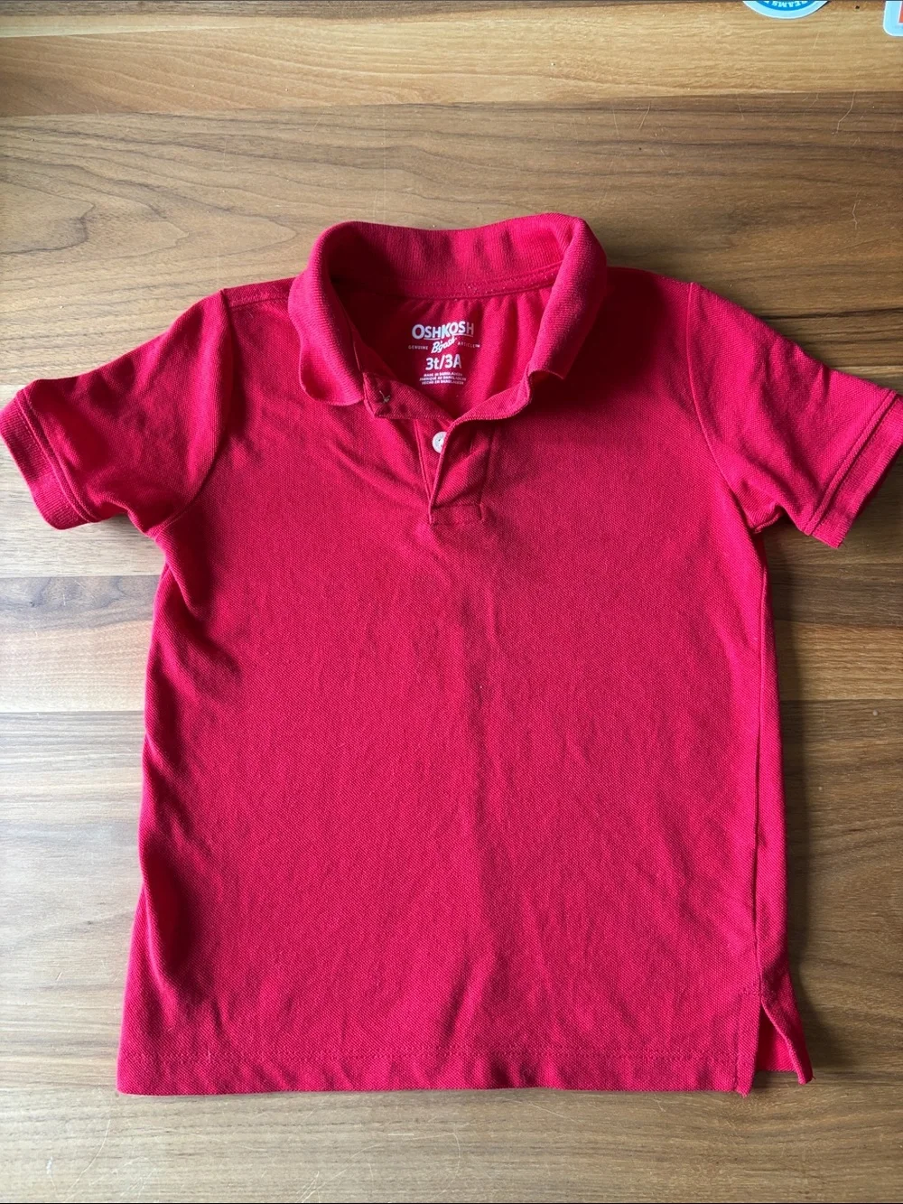 OshKosh B'gosh Bright Red Short-Sleeve Polo