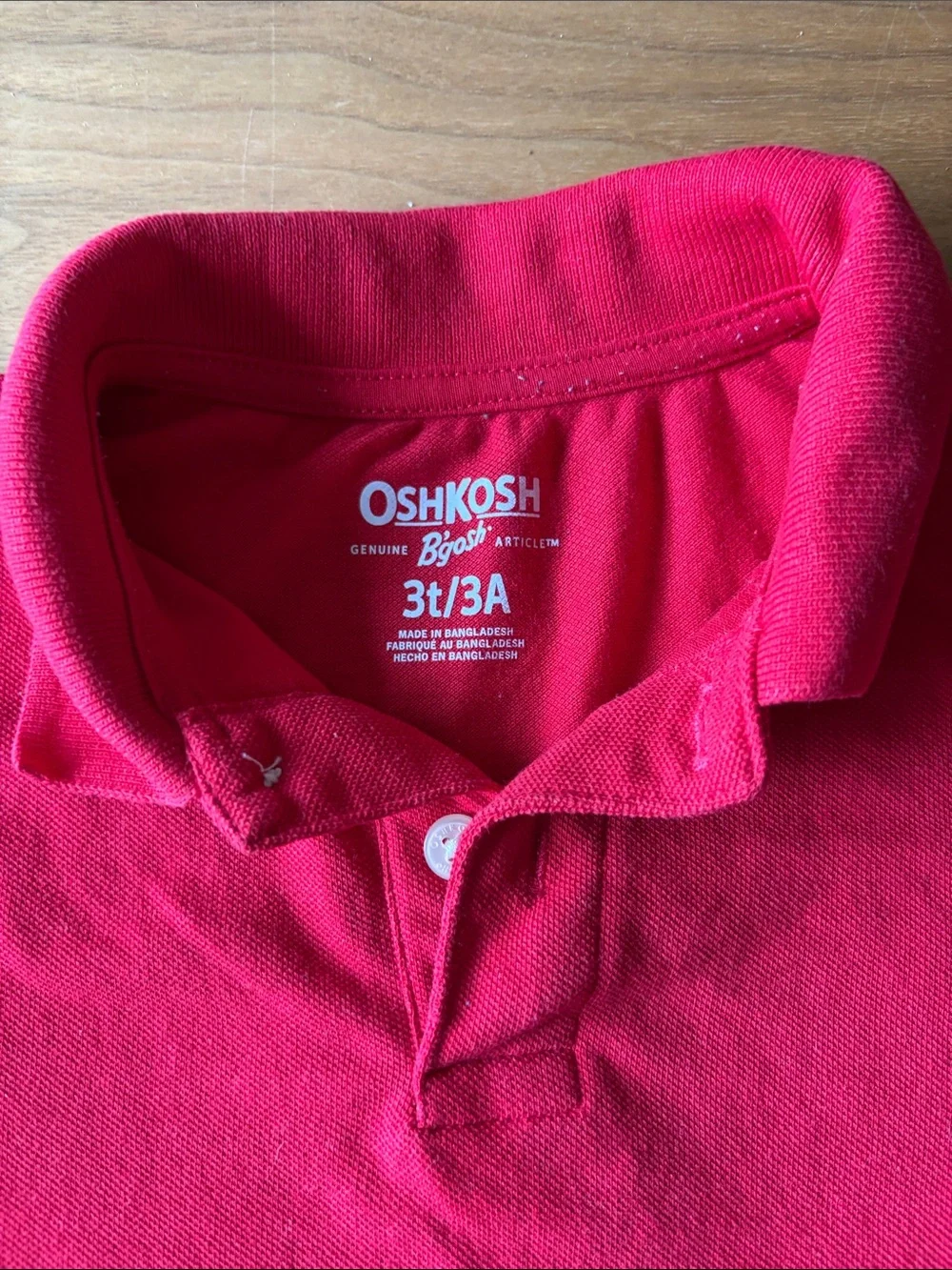 OshKosh B'gosh Bright Red Short-Sleeve Polo