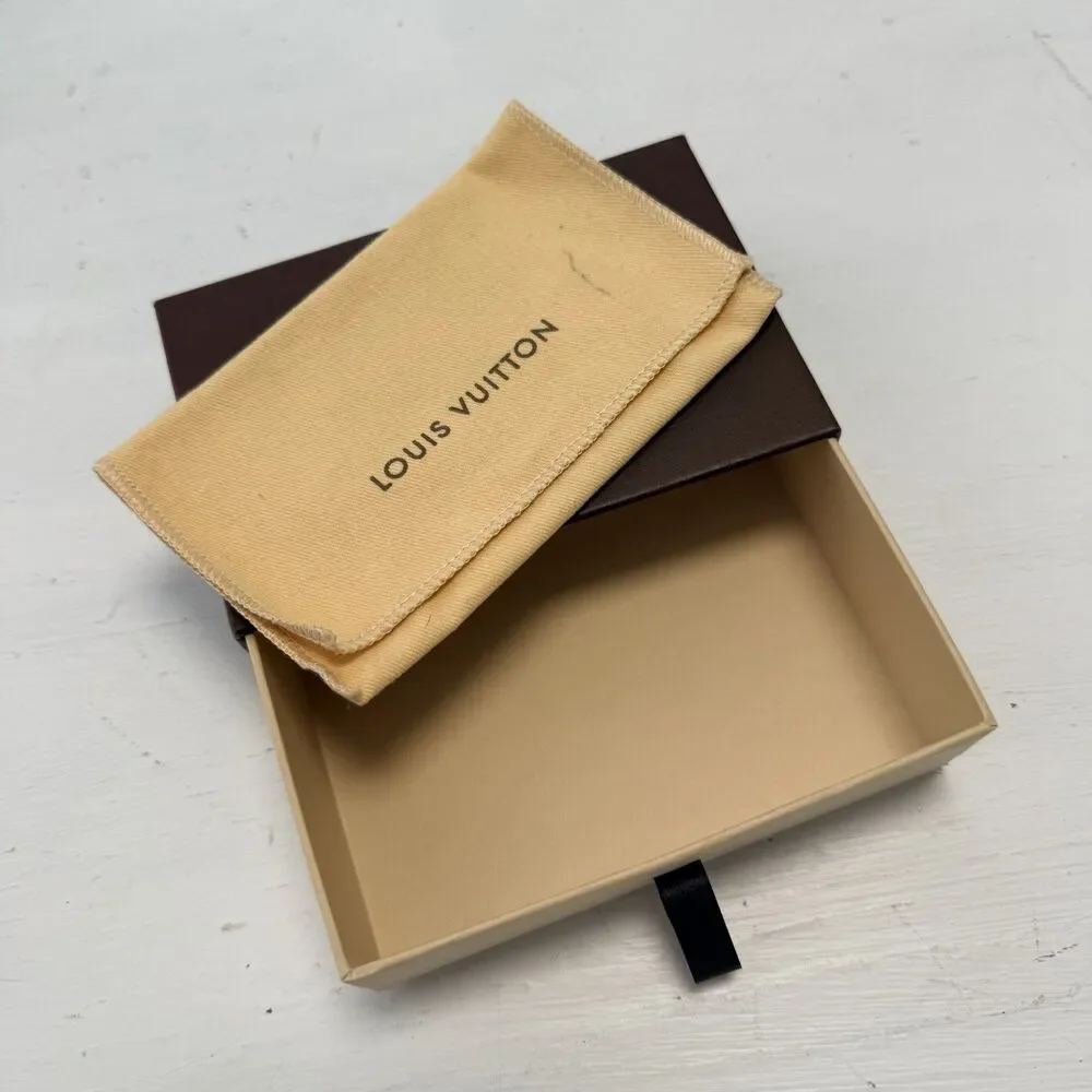 Authentic Louis Vuitton Small Drawer Gift Box & Dust Bag Set Luxury Packaging