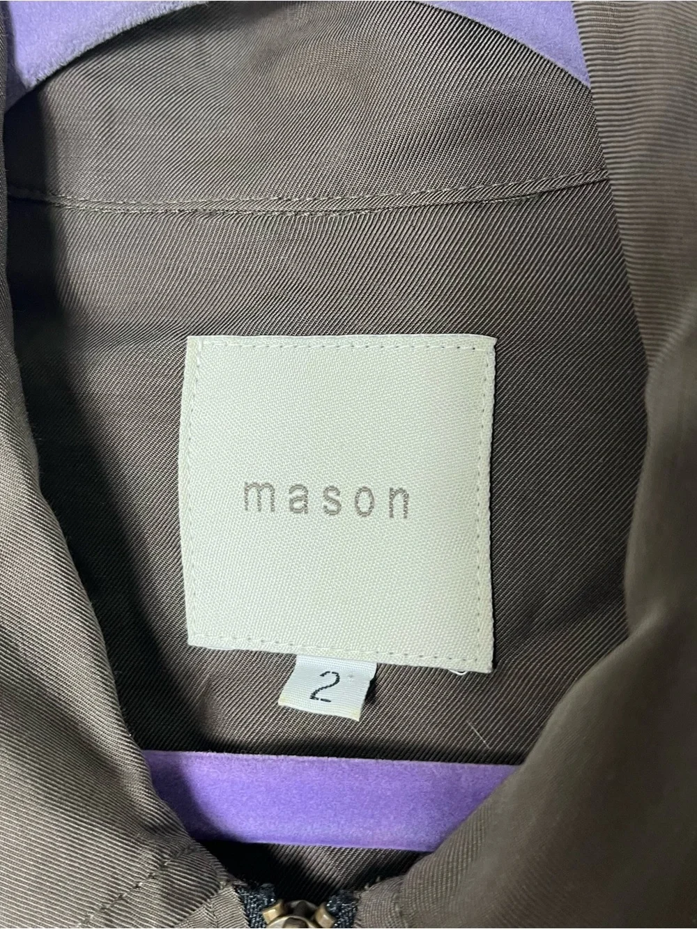 Michelle Mason zipper front
