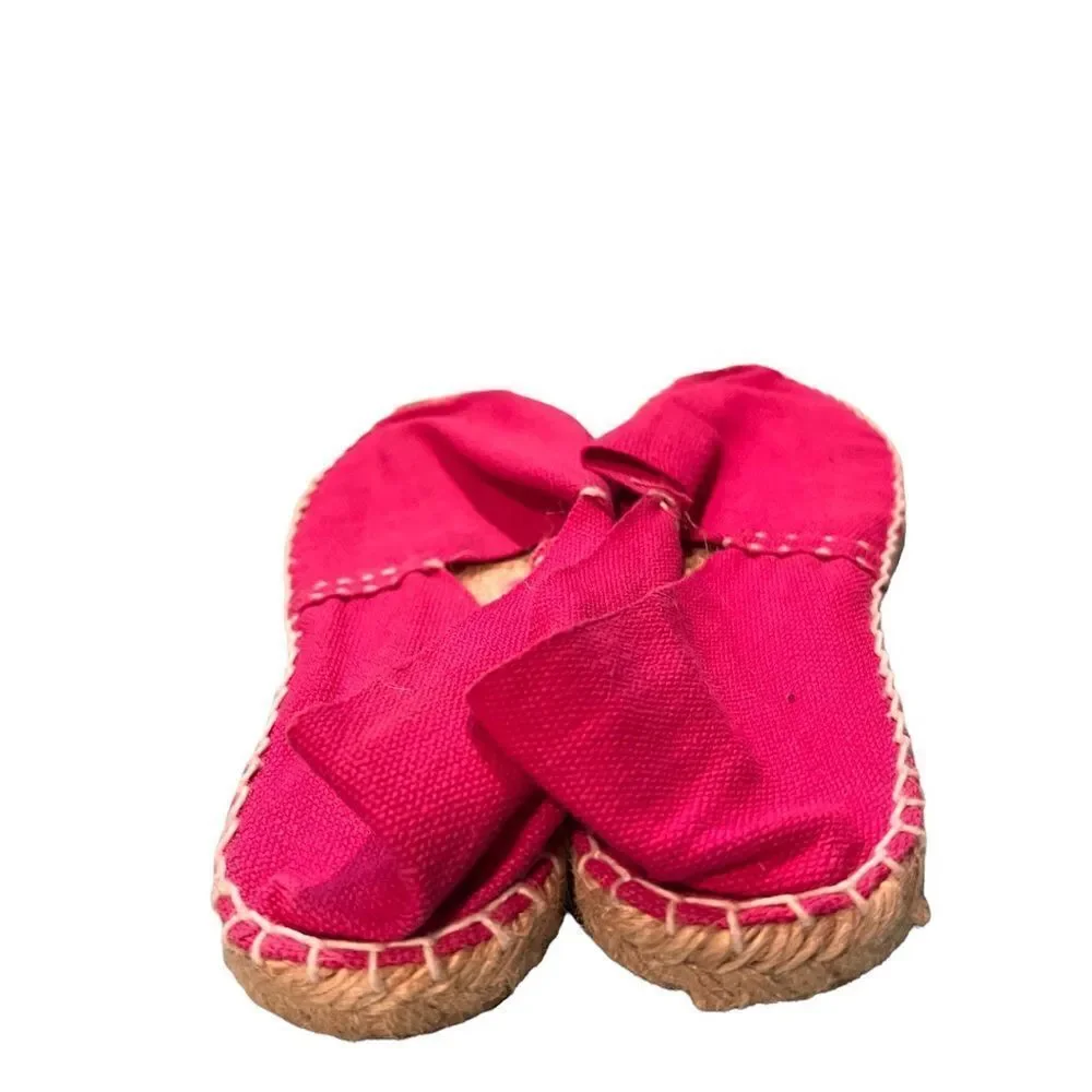 Cosido A Mano Bright Pink Espadrille‎ flats EU size 35 / US size 5