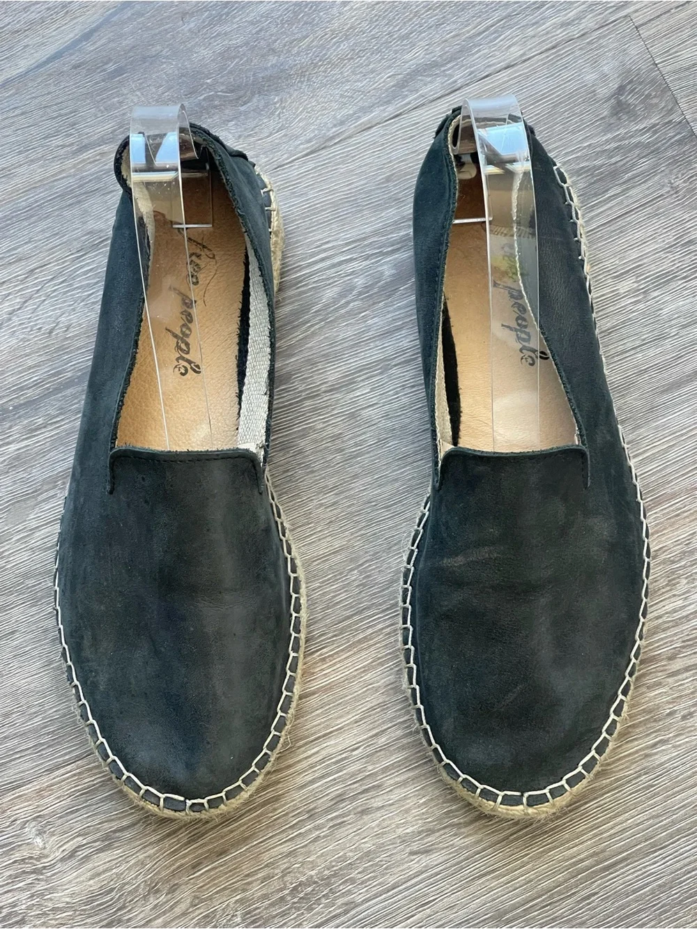 Free People | Black Laurel Canyon Flat Espadrille Loafer Sandals Size 37