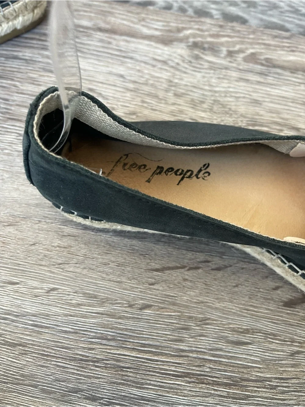 Free People | Black Laurel Canyon Flat Espadrille Loafer Sandals Size 37