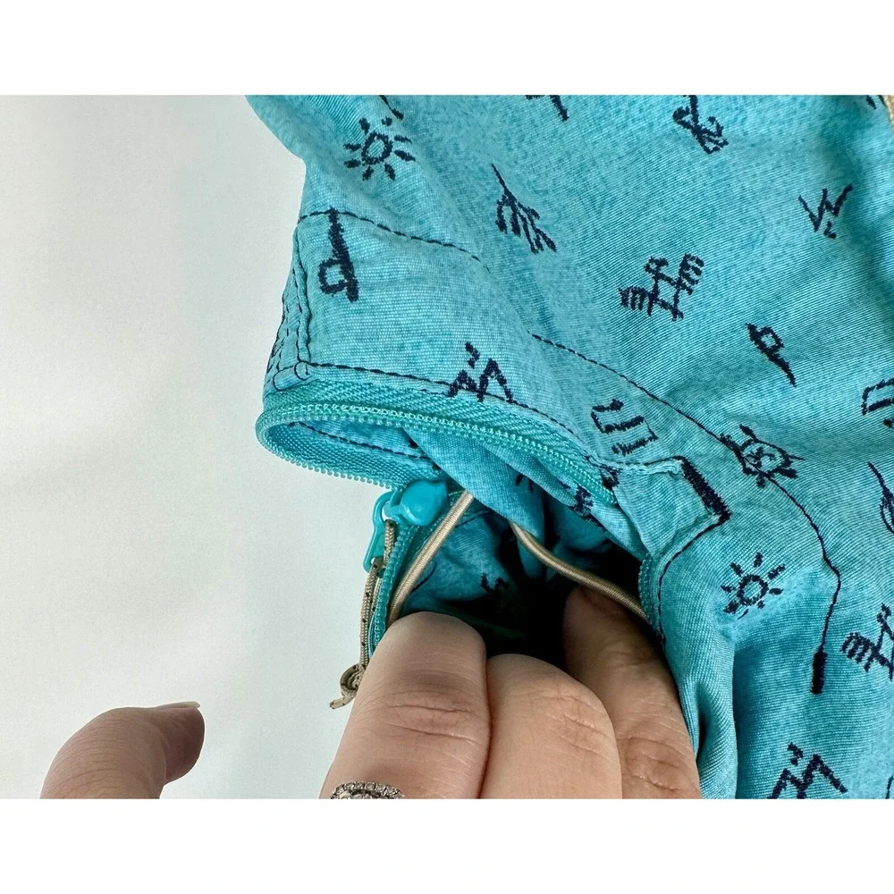 Patagonia Board Shorts Men's 28 Swim Surf Drawstring Cactus Print Blue‎