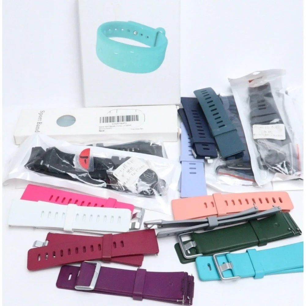 Silicone Watch Bands Replacement Straps Mixed Colors Sports Bands 15+