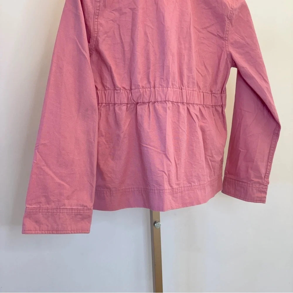 GAP Kids Girls Pink Utility Jacket XL 12-13 Years Mid-Length Casual Cotton