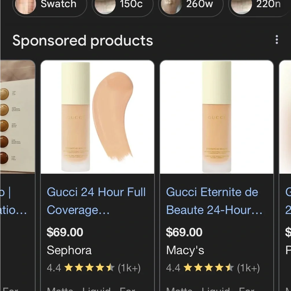 Gucci new foundation