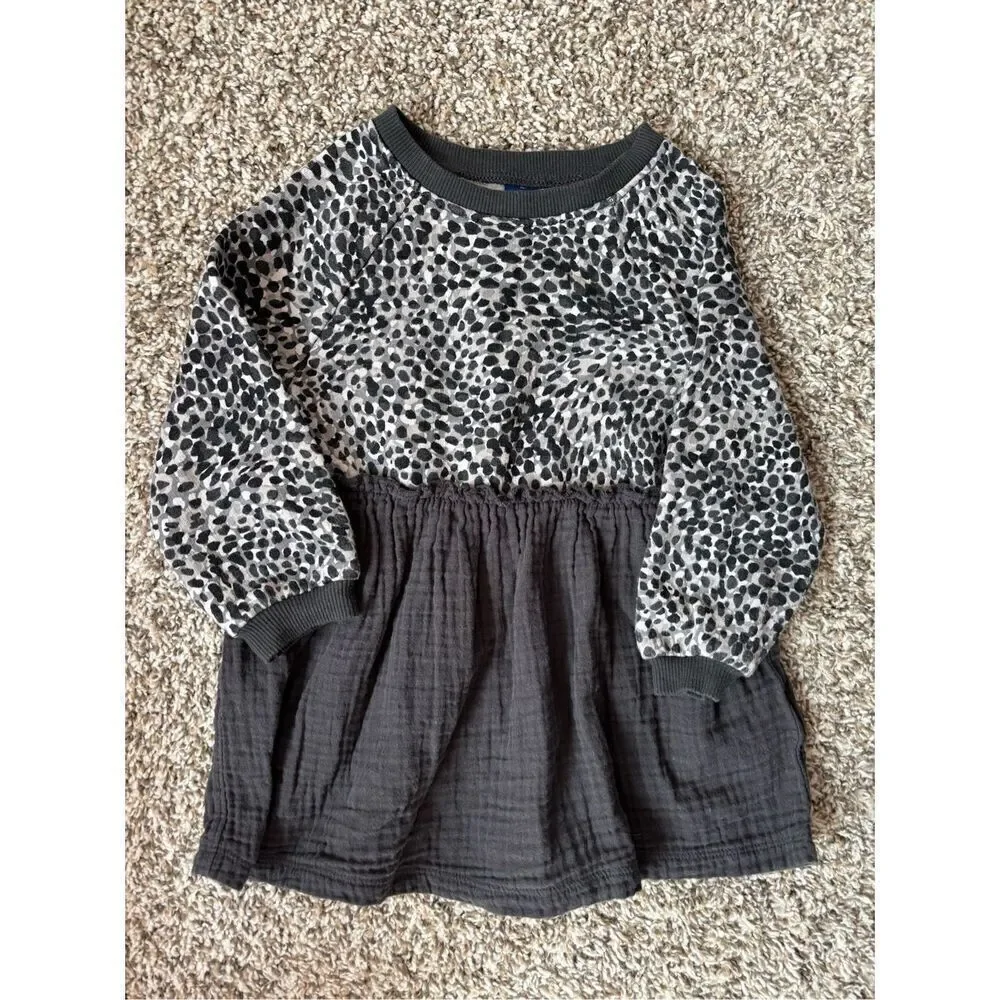 ❤️Old Navy Baby Girl Leopard Print Dress 18-24M