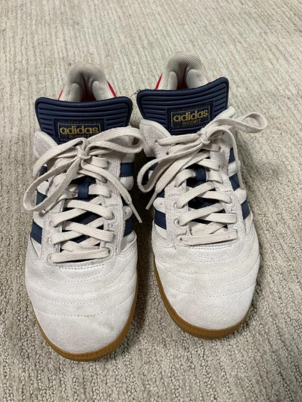 adidas navy white style