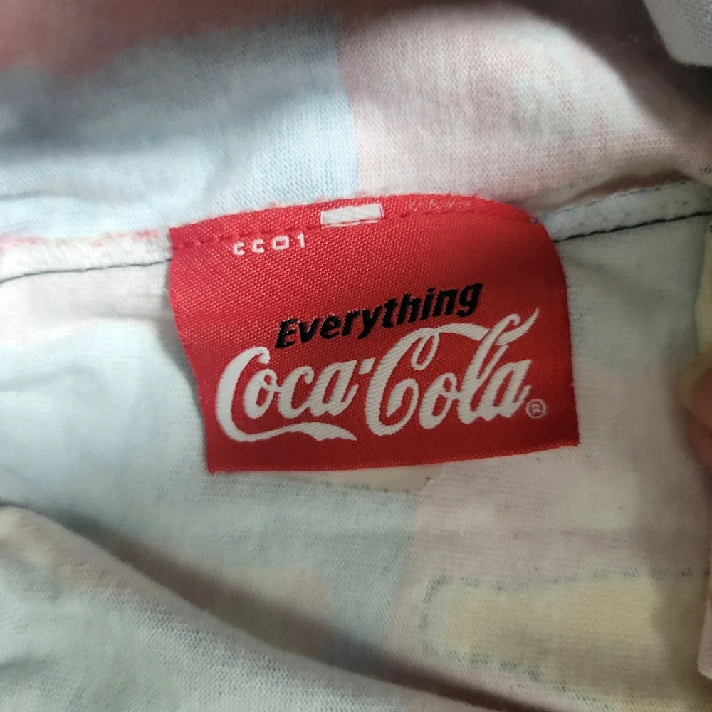 VTG 90s Coca Cola Mens Boxer Shorts Underwear Size‎ L Pop Art Colorful Abstract