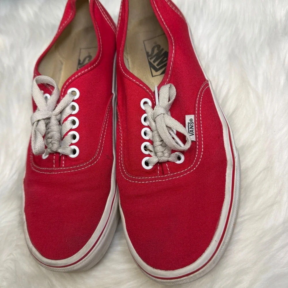 Vans bright cherry