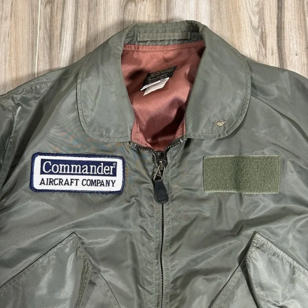 VTG Aviator Jacket AVIREX Limited 1987 Flight‎ Pilot Style USA L Flyers Men's