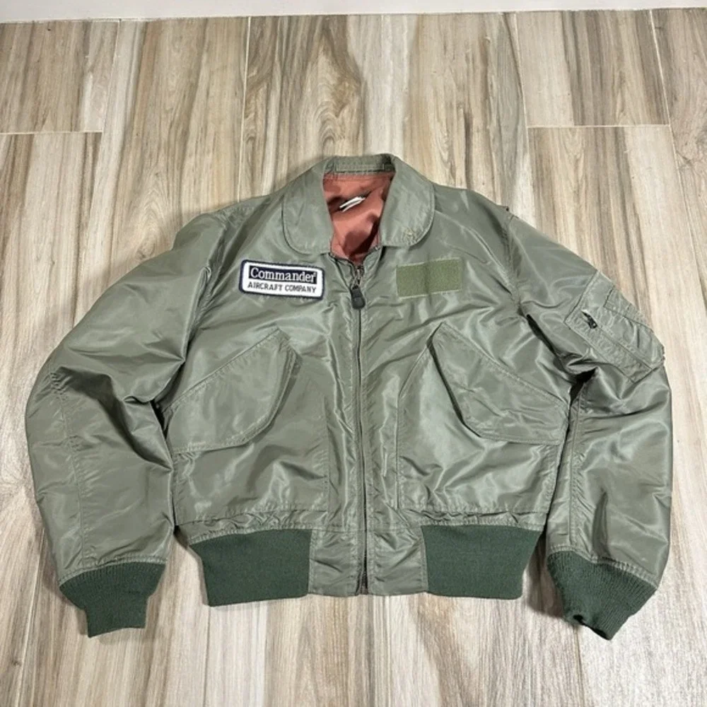 VTG Aviator Jacket AVIREX Limited 1987 Flight‎ Pilot Style USA L Flyers Men's