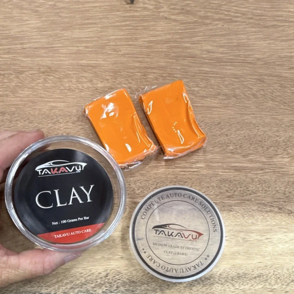 Takavu Synthetic Clay Bar 2 Pack Orange 100g Each Automotive Detailing