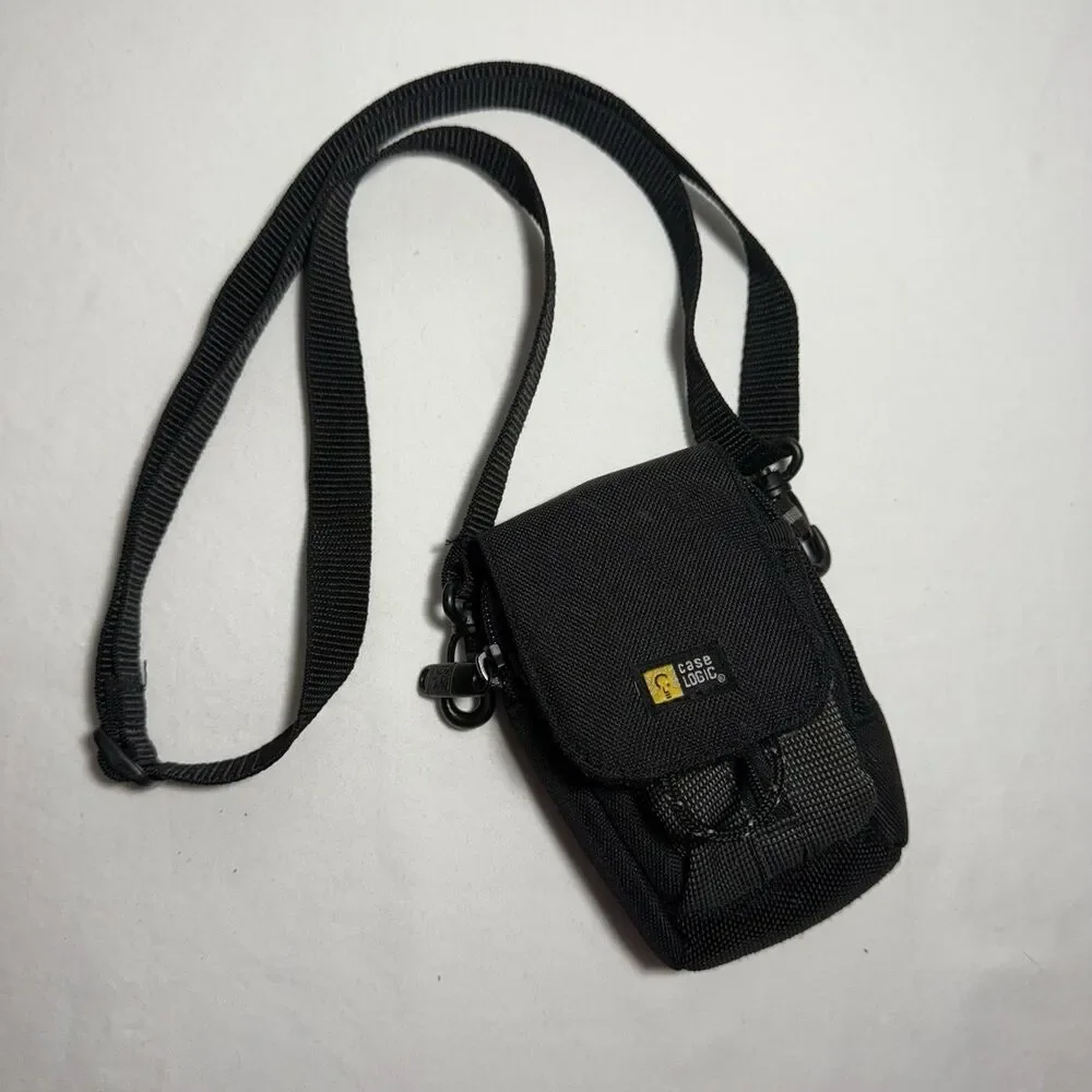 Case Logic Digital Camera Case Black Zip Long Adjustable Strap