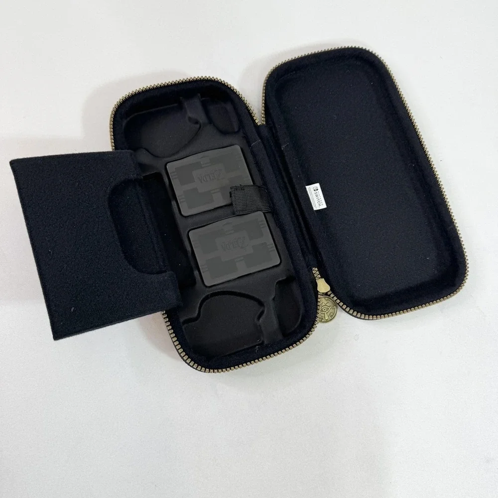Zelda Breath Of The Wild Nintendo Switch Brown Hard Shell Travel Carry Case