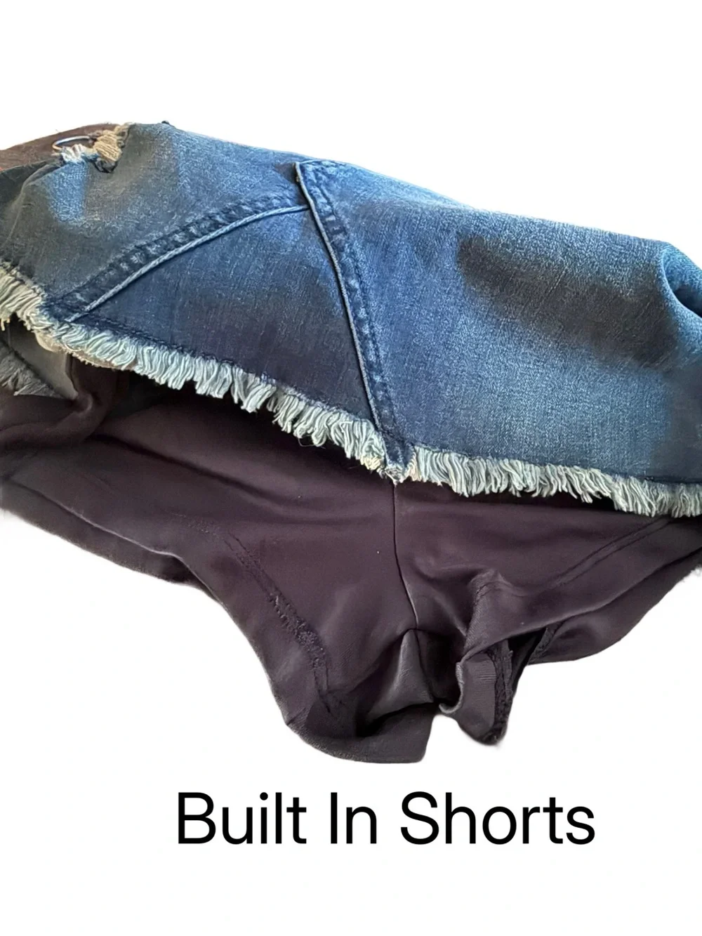 NWT Justice Deconstructed Denim Shortall Jumper Built in Shorts - Size 12 (L)