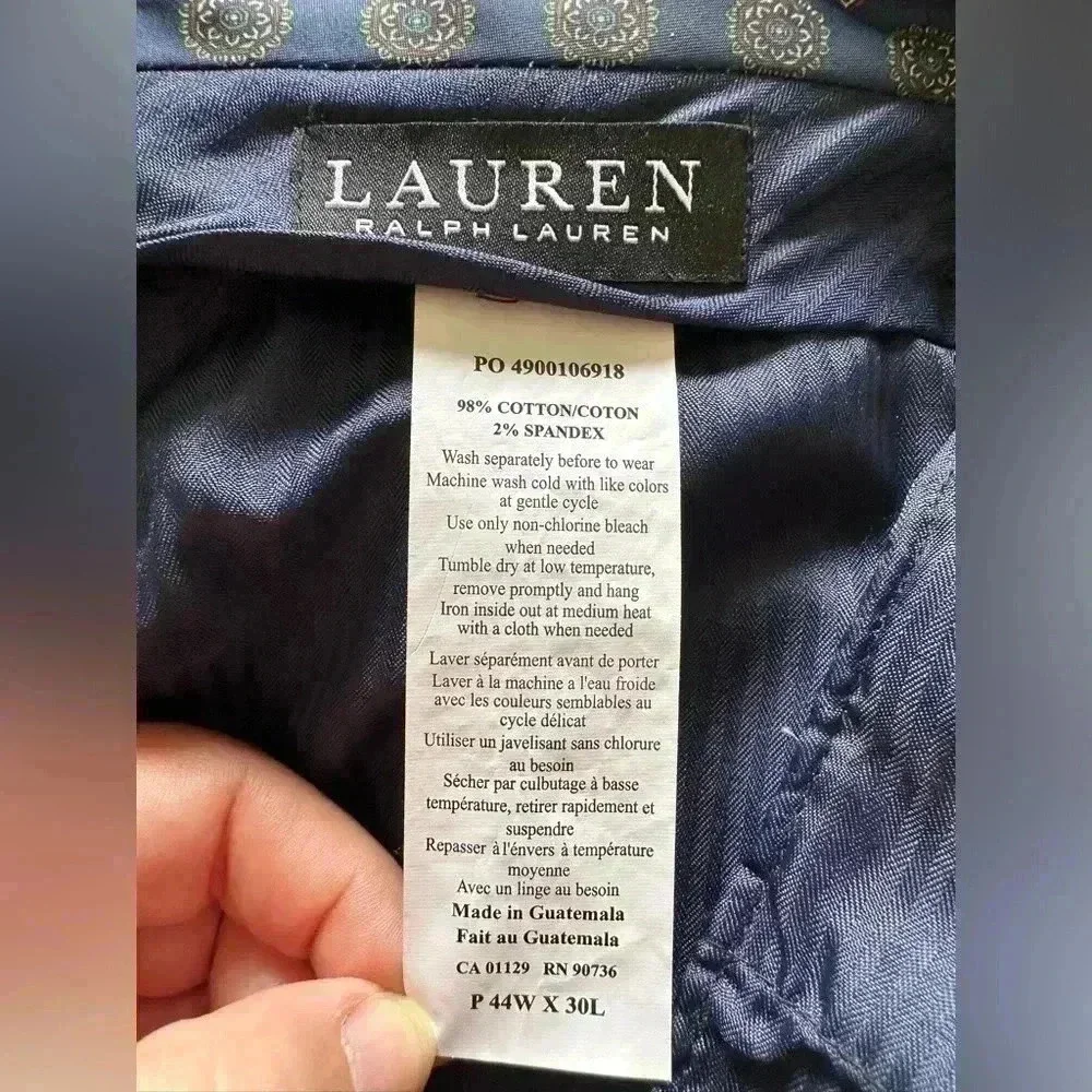 Lauren by Ralph Lauren Brown Corduroy Pants in Size 44Wx30L