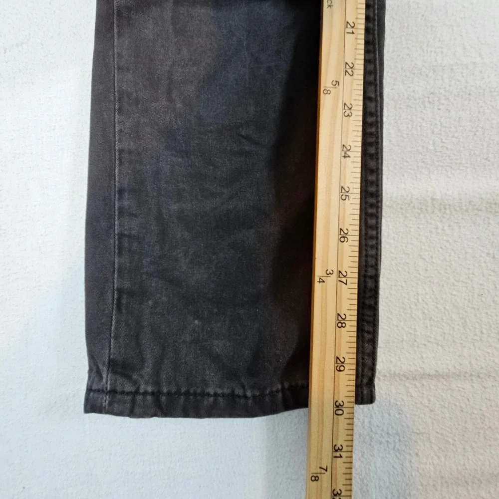 Levi's 514 Straight Fit Jeans Mens 30x32 Black Faded Denim Pants