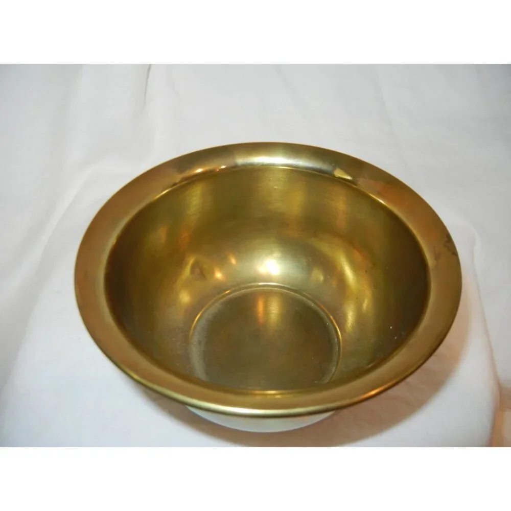 Brass Bowl Vintage Mid‎ Century table piece centerpiece planter catchall