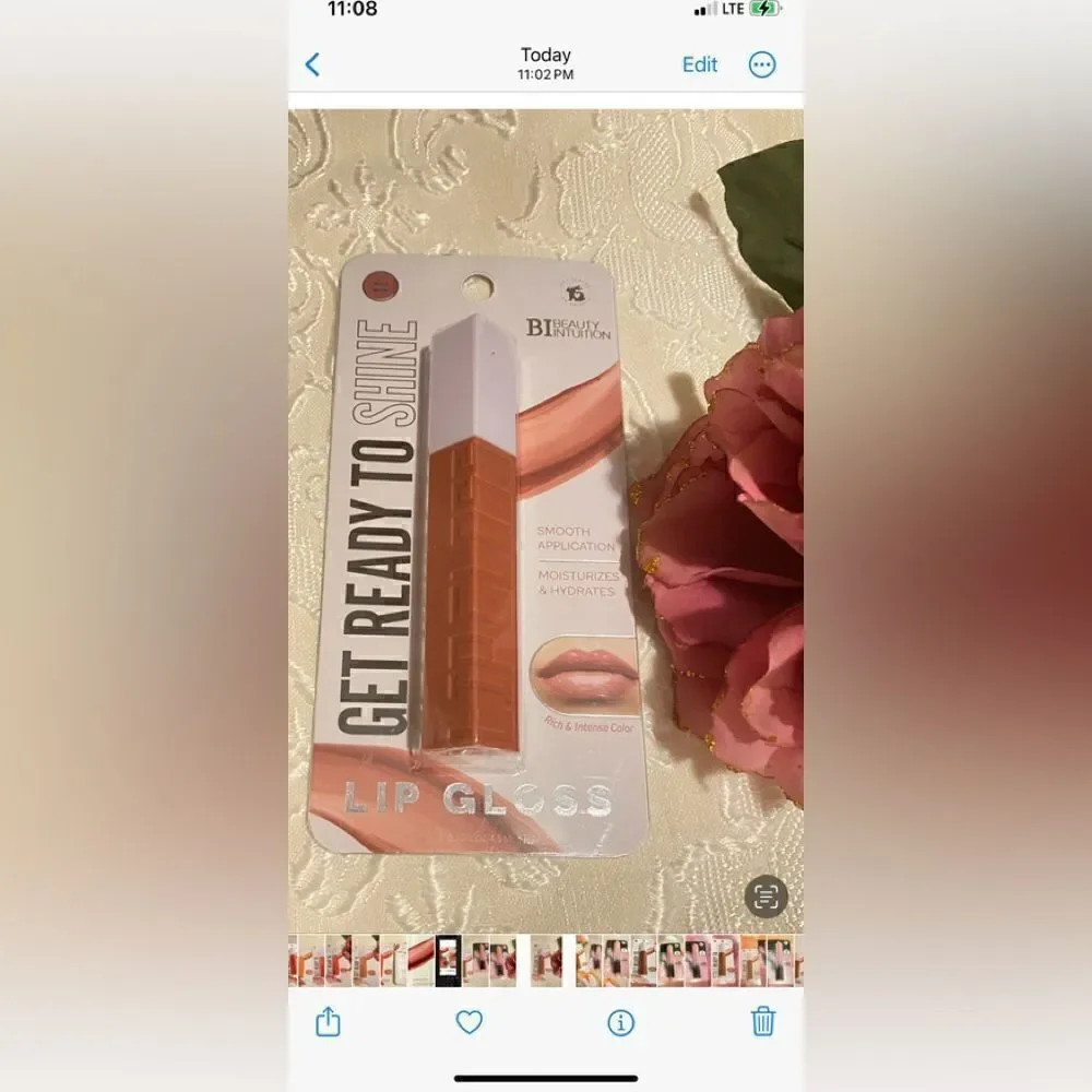 🛍️2 Beauty Intuition Natural Nude Lip Gloss 💄 & Big Bold Lashes Mascara 💥