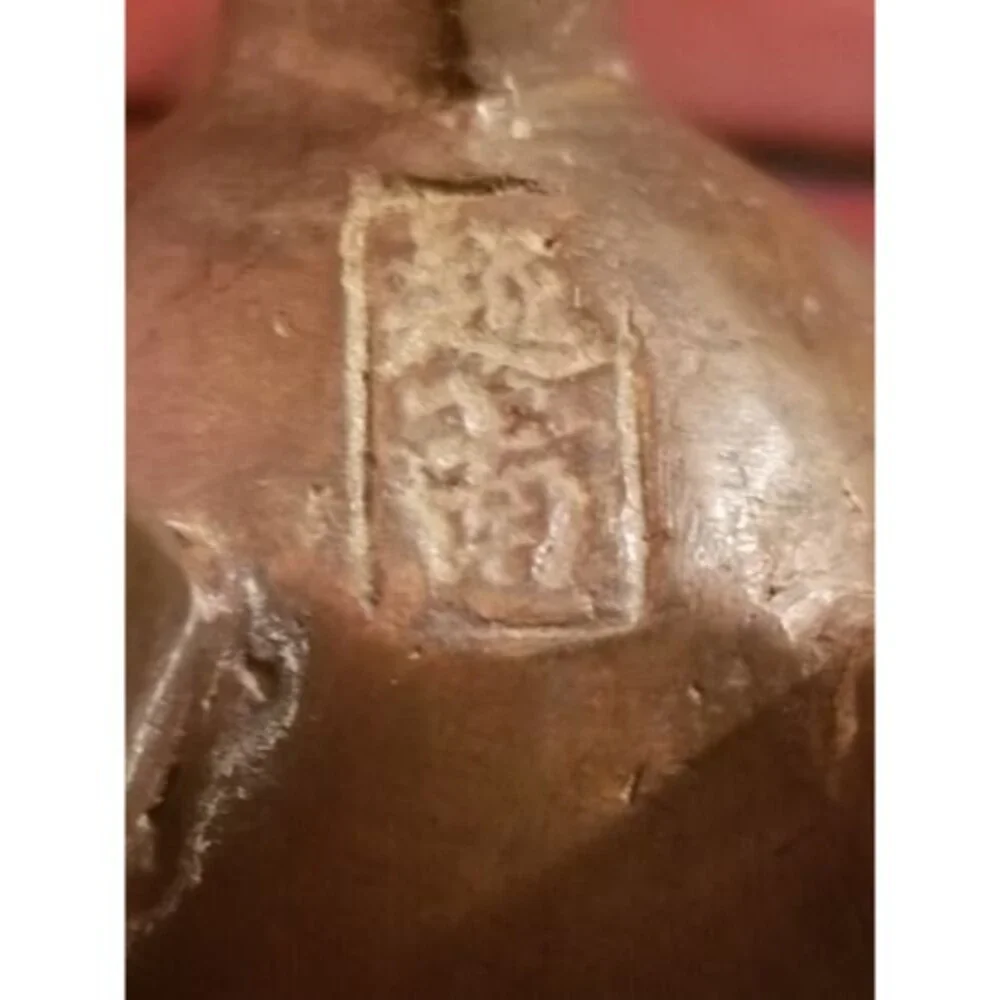 Antique Ceremonial Ritual Bronze Tripod Wine Warming Vessel Chinese Jue Style