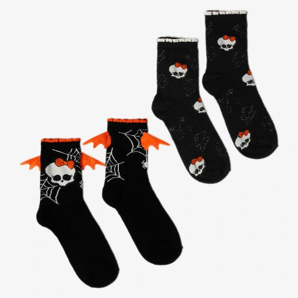 Monster High Halloween Ankle‎ Socks 2 Pairs Hot Topic