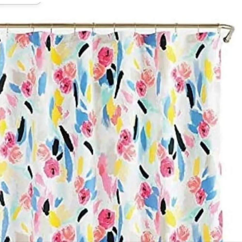 Kate Spade Painted Floral Shower Curtain