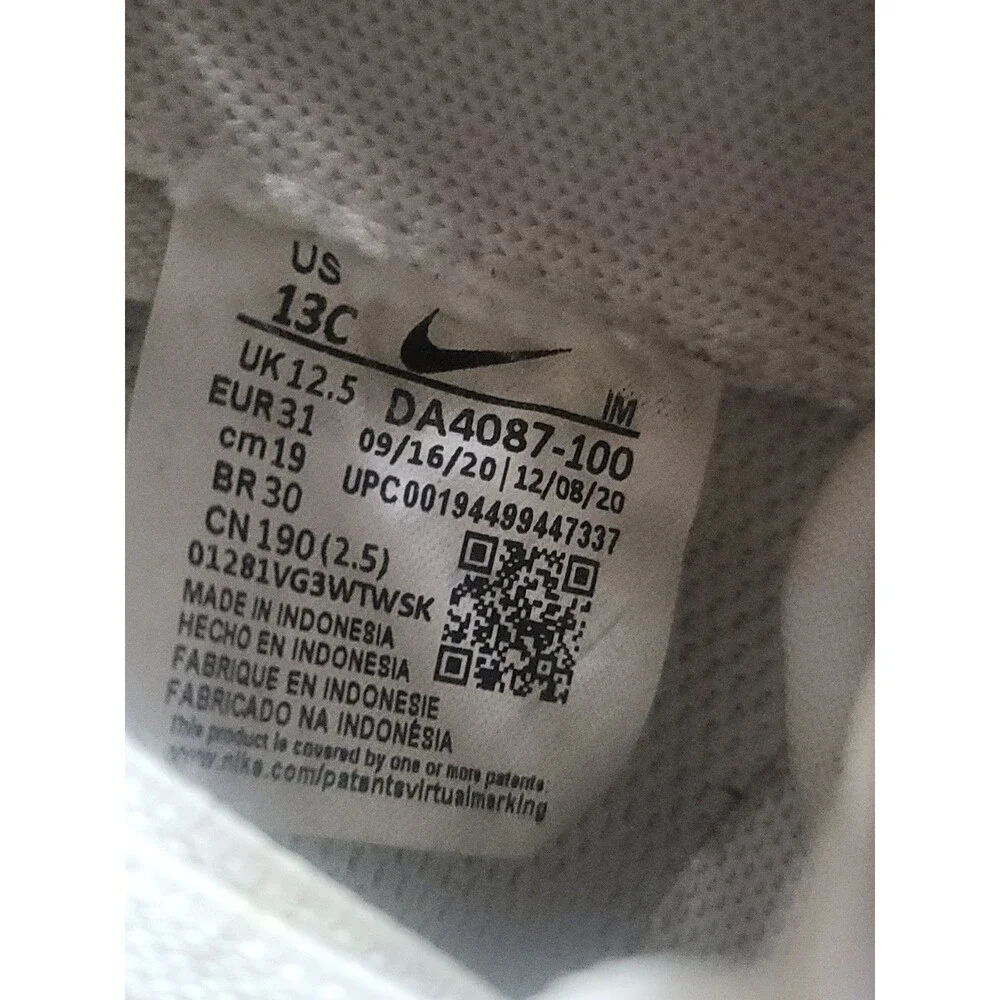 Nike Blaze Mid 77- Boys 13C DA4087-100 White