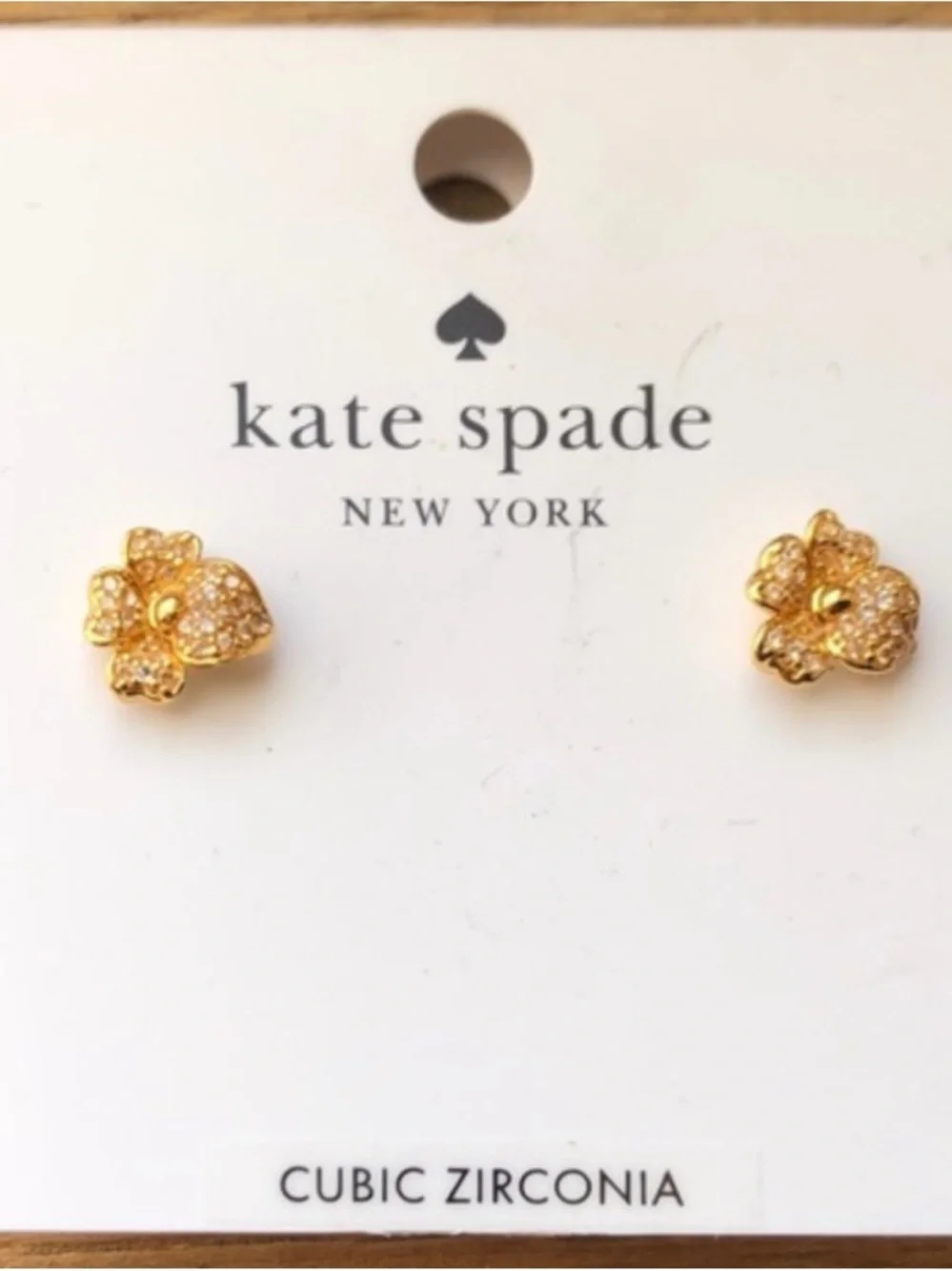 KATE SPADE NEW YORK Precious Pansy Stud Earrings