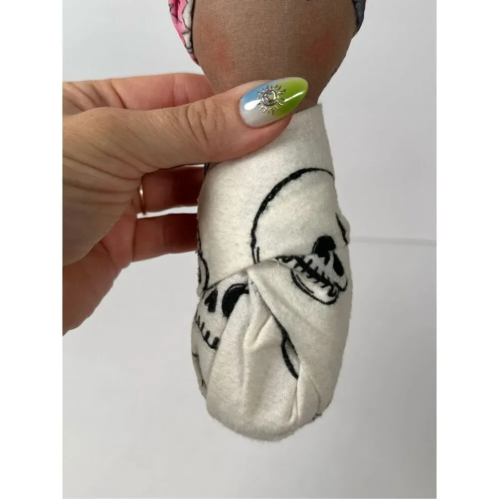 Dreadful Stitch Rattle Doll - Handmade