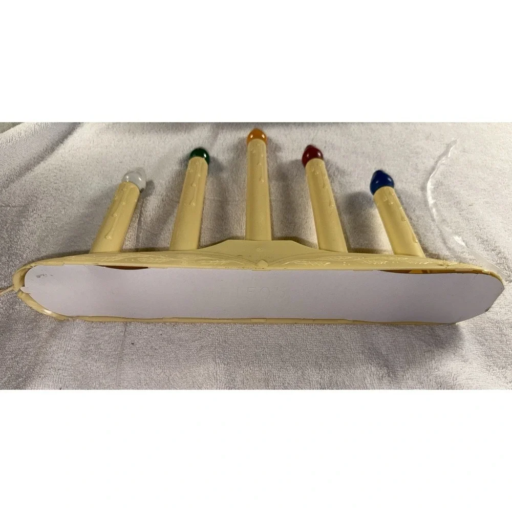 Vintage Christmas Candle 5 Light Candolier‎ Candelabra Electric