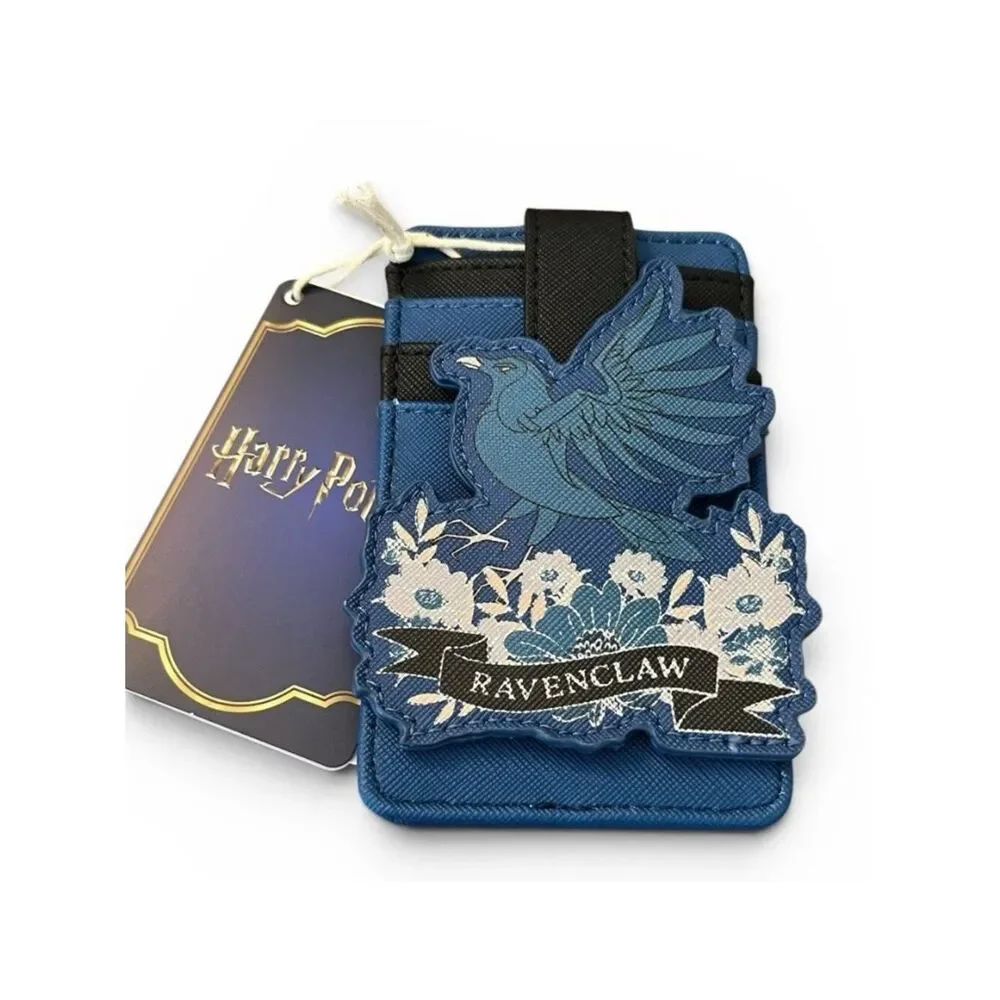 Loungefly Harry Potter Ravenclaw House Floral Tattoo Cardholder ID Wallet NWT