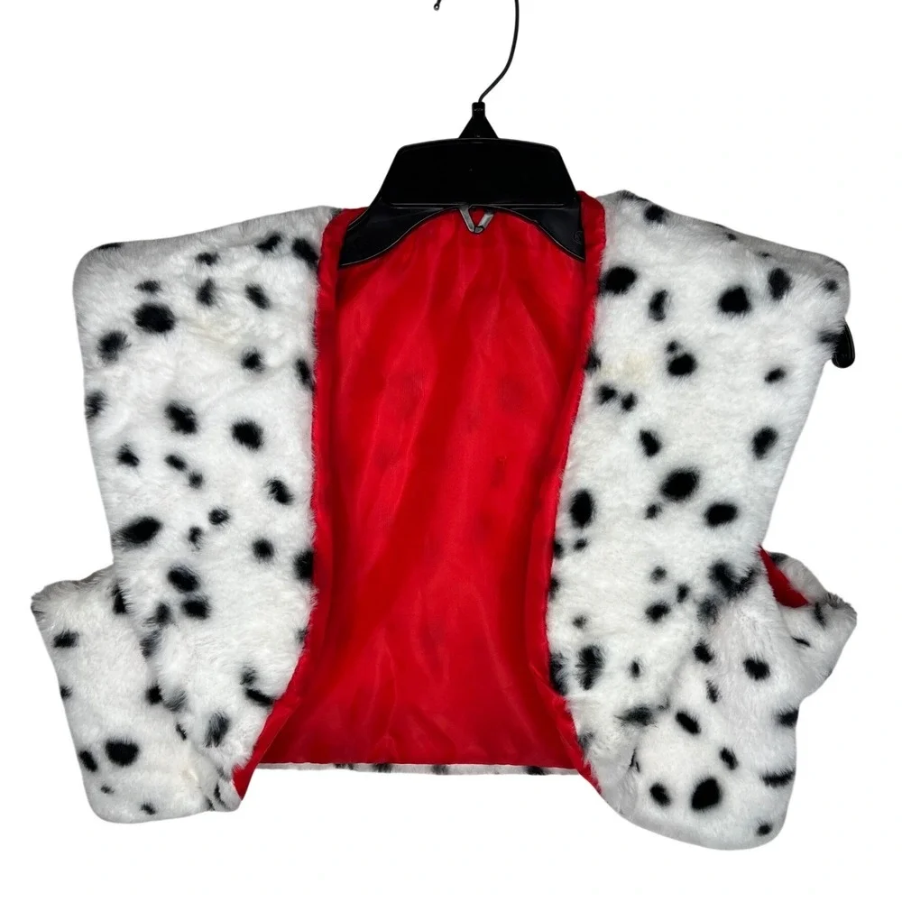 Disney Villains Cruella‎ De Vil Dalmatian Faux Fur Costume Vest Spirit Halloween