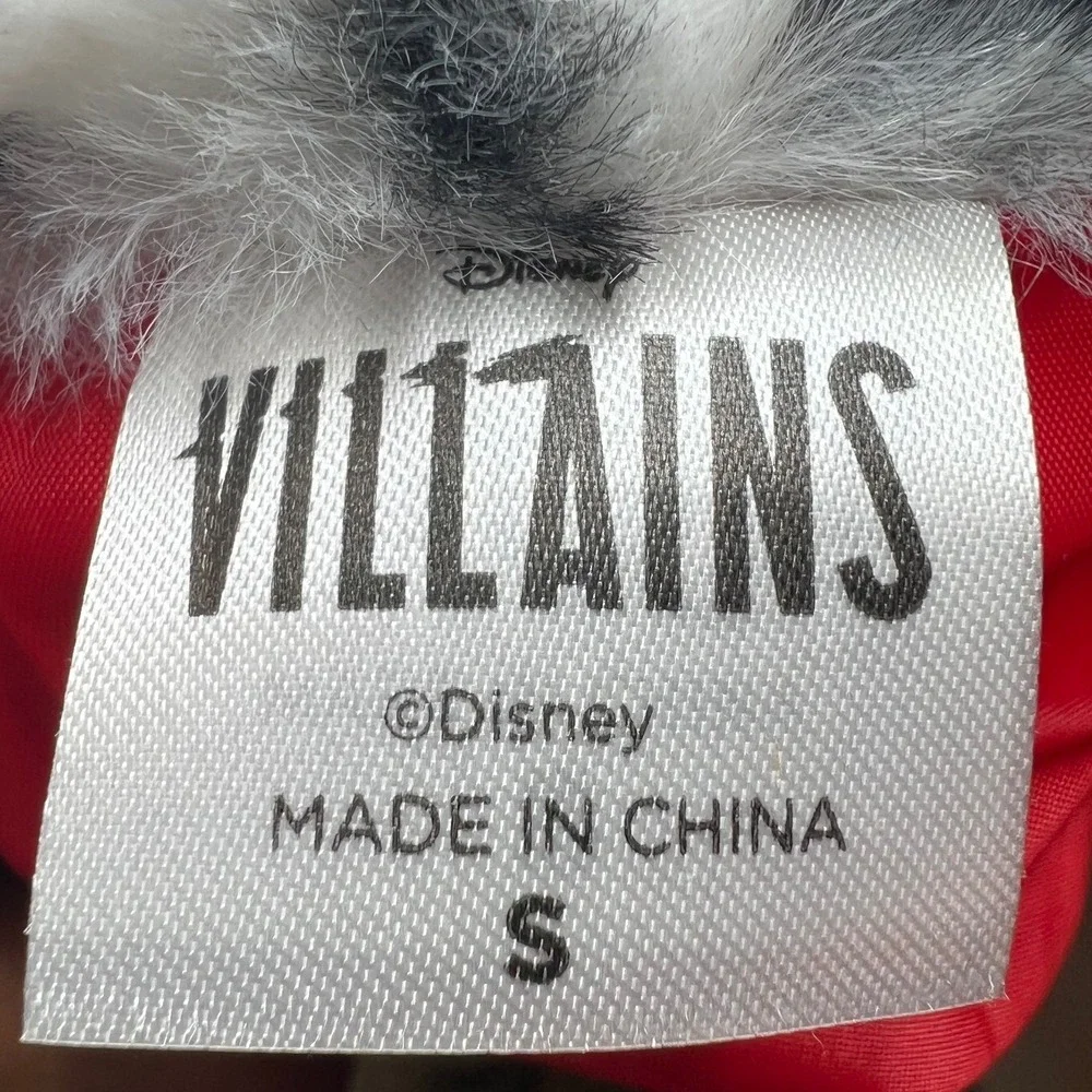 Disney Villains Cruella‎ De Vil Dalmatian Faux Fur Costume Vest Spirit Halloween
