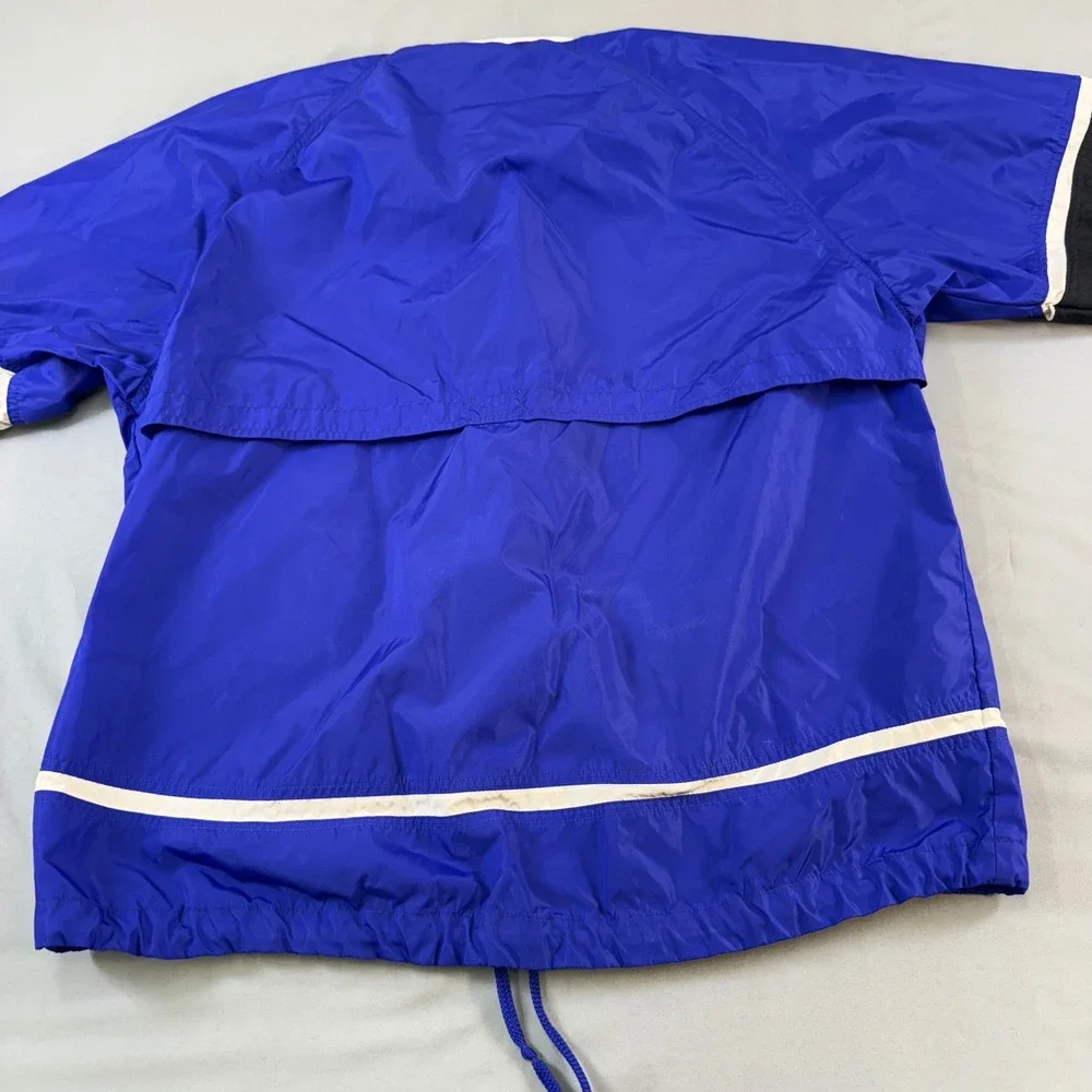 Y2K Vintage Nike Blue White Black Track Jacket Windbreaker athletic Men Sz M zip